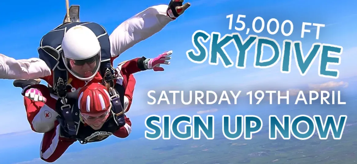 15,000FT Skydive this April for Suicide Prevention